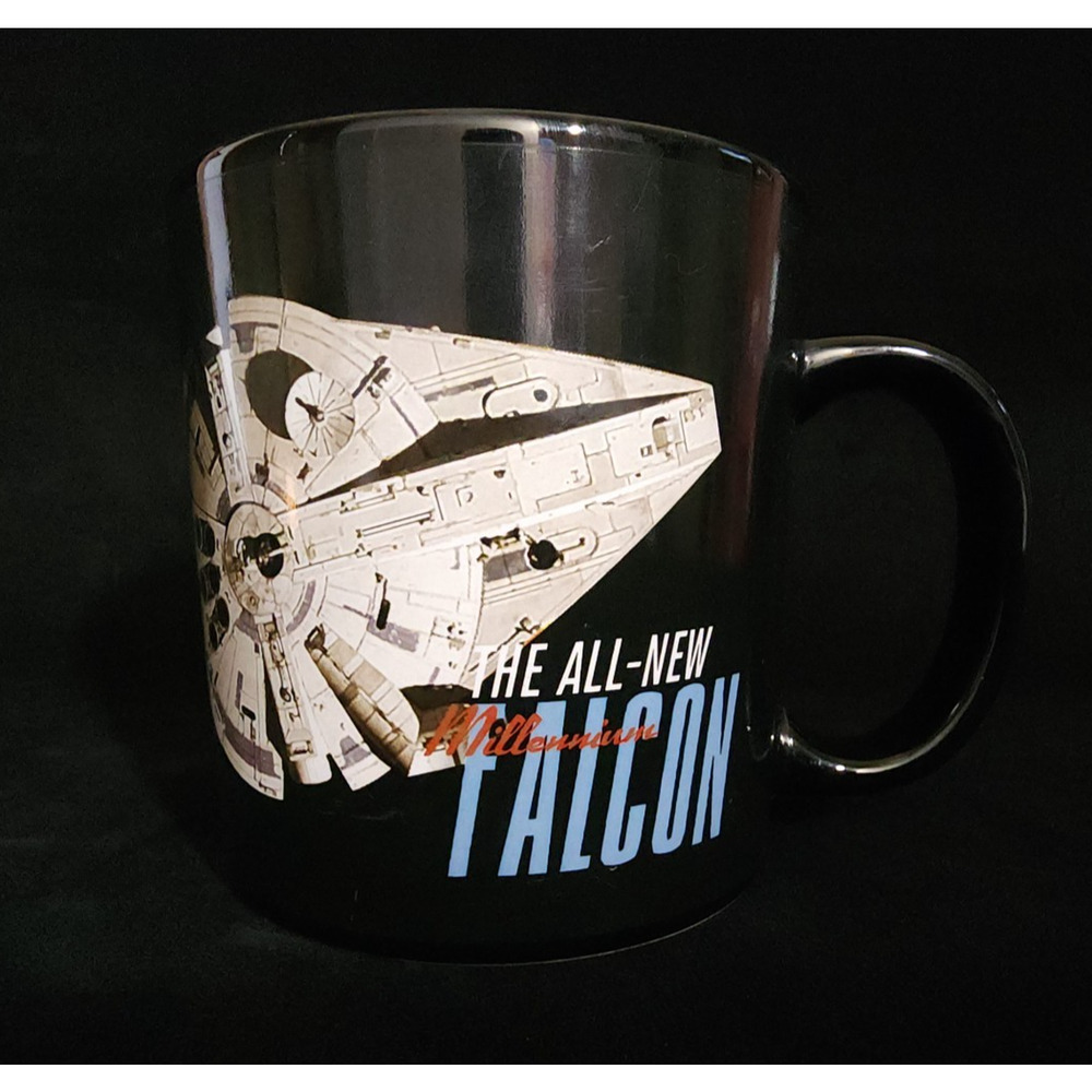 Star Wars Millennium Falcon Black Ceramic Heat Revealing Mug Cup by Lucasfilm